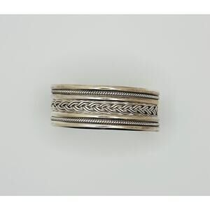 Vintage 925 Sterling Silver Cuff Approximate 1 inch Width